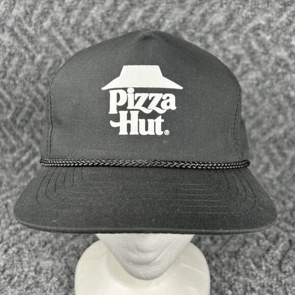 Headwear 2 Other - Vintage Pizza Hut SnapBack Hat Cap Black Rope Employee Adjustable